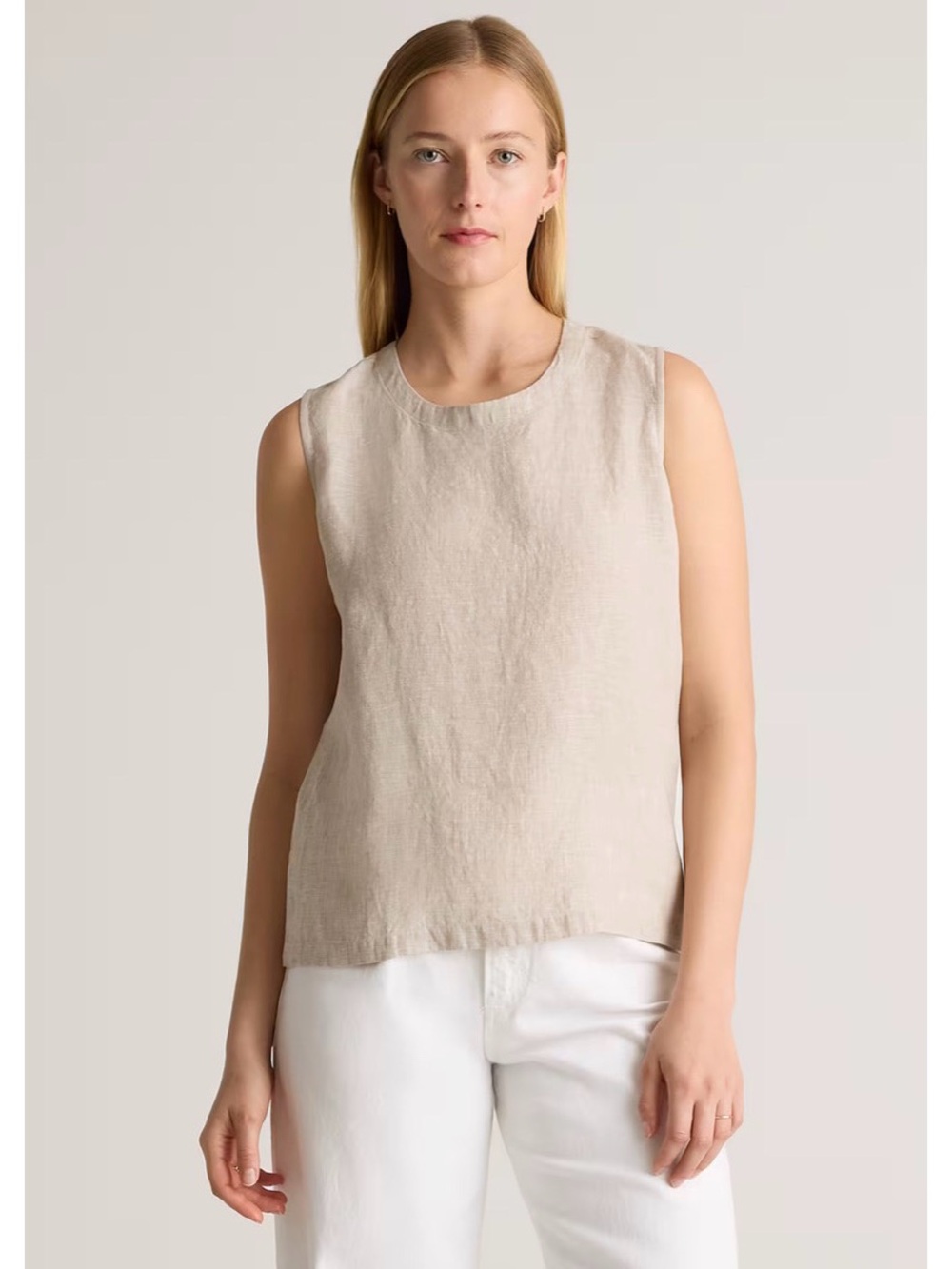 Quince European Linen Tank Top